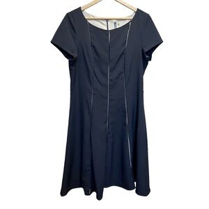 JULIAN Taylor Black Skater Dress Size 12